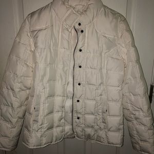 White gap puffer winter coat